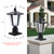 Solar Post Light, Outdoor Patio Fence Post Lamp with Warm and Cool Lights, Decor for Yard Garden Deck, 7.84 x 7.84 x 15 in.