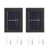 Outdoor Solar Deck Lights Path Garden Patio Pathway Stairs Step Fence Lamp 2pcs