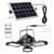 Solar Pendant Lights IP65 Waterproof Shed Light 120° Adjustable Garage Light with 3 Timing Modes 4 Brightness Levels 