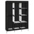 71" Portable Closet Wardrobe Clothes Rack Storage Organizer with Shelf Black