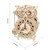 Rokr 161pcs Creative DIY 3D Owl Clock Wooden Model Building Block Kits Assembly