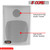Outdoor Speaker Wired Waterproof Speaker Mounts Indoor Steel Easy Wall Patio Garage Home 2PCS 5 Core 13T BL Ratings