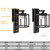 Inowel Motion Sensor Outdoor Wall Porch Light 650Lm 6.5W GX53 LED Bulb Modern Wall Sconce 3000K 36311