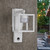 Inowel Outdoor Motion Sensor Wall Light - 650lm GX53 LED Bulb - Modern Wall Sconce - Waterproof