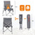 ANTARCTICA GEAR Heated Camping Chair with 12V 16000mAh Battery Pack, Heated Portable Chair, Perfect for Camping, Outdoor Sports, Picnics, and Beach Party, with 5 Pockets