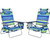 2 Pieces Folding Backpack Beach Chair with Pillow