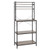 5-Tier Kitchen Bakers Rack with 10 S-Shaped Hooks; Industrial Microwave Oven Stand; Free Standing Kitchen Utility Cart Storage Shelf Organizer (Rustic Gray)