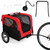 2-in-1 Pet Bike Trailer And Stroller with Canopy Bicycle Carrier Bicycle Cargo Wagon Trailer 