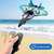 4DRC V17 Remote Control Plane RC Airplanes 2.4GHz 6CH EPP RC Plane 4 Motor RC Aircraft Toys for Adult Kids with Function Gravity Sensing Stunt Roll Cool Light RC Planes Airplanes 