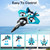 4DRC V17 Remote Control Plane RC Airplanes 2.4GHz 6CH EPP RC Plane 4 Motor RC Aircraft Toys for Adult Kids with Function Gravity Sensing Stunt Roll Cool Light RC Planes Airplanes 