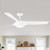 56 in. Indoor/Outdoor Matte White Indoor Ceiling Fan with Light Kit and Remote Control