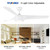 56 in. Indoor/Outdoor Matte White Indoor Ceiling Fan with Light Kit and Remote Control