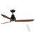 52 in. Outdoor/Indoor Integrated LED Imitation  Modern Ceiling Fan with Lights and Remote Control