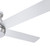 YUHAO 52 in. Brushed Nickel Low Profile Ceiling Fan with 5 Plywood Blades