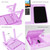 Foldable Laptop Table Bed Notebook Desk with Cooling Fan Mouse Board LED light 4 xUSB Ports Breakfast Snacking Tray 
