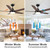 48 in. Integrated LED Indoor Brown Ceiling Fan with Light Kit and Remote Control