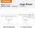 YUHAO 71 in.Outdoor/Indoor Modern Farmhouse Ceiling Fan with Remote Control and Windmill DC Motor Integrated LED