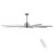 YUHAO 72 in. Integrated LED Brushed Nickel Smart Ceiling Fan with APP Remote