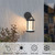 Dusk to Dawn Sensor Outdoor Wall Lights;  Aluminum Exterior;  Fixture Wall Sconce