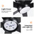 YUHAO 52 in. Indoor Integrated LED Matte Black Low Profile Ceiling Fan with Reversible DC Motor and 5 Plywood Blades