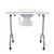 Portable & Foldable Manicure Table Nail Table Desk with Electric Dust Collector;  4 Lockable Wheels;  Carry Bag;  White