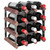 Wine Rack for 12 Bottles Brown Solid Wood Pine