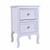 Country Style Two-Tier Night Table Large Size White