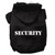 Security Screen Print Pet Hoodies Black Size w/ Cream Size text Med