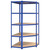  5-Layer Corner Shelf Blue Steel&Engineered Wood