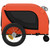  Pet Bike Trailer Orange and Black Oxford Fabric, Iron, PVC Small