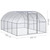  Chicken Coop Silver Galvanized Steel Large Durable Chicken Coop