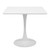 31.5"H White Tulip Table Mid-Century Dining Table with Round MDF Table Top;  Pedestal Dining Table;  End Table Leisure Coffee Table XH