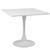31.5"H White Tulip Table Mid-Century Dining Table with Round MDF Table Top;  Pedestal Dining Table;  End Table Leisure Coffee Table XH