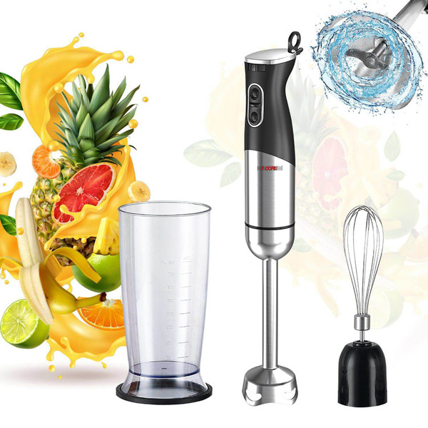 Immersion Hand Held Blender Electric 400 Watt 2 Speed 9 Modes Stainless Steel Stick Blenders Whisk Mixer 800ml Cup 5 Core