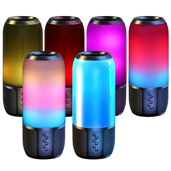 Wireless Portable Speaker Loud Stereo Speaker with Color Changing Light Radio Party TWS Speaker for Home Outdoor Travelling