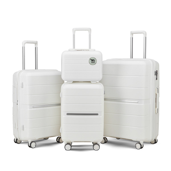 Luggage Sets PP Lightweight & Durable Expandable 4 Piece