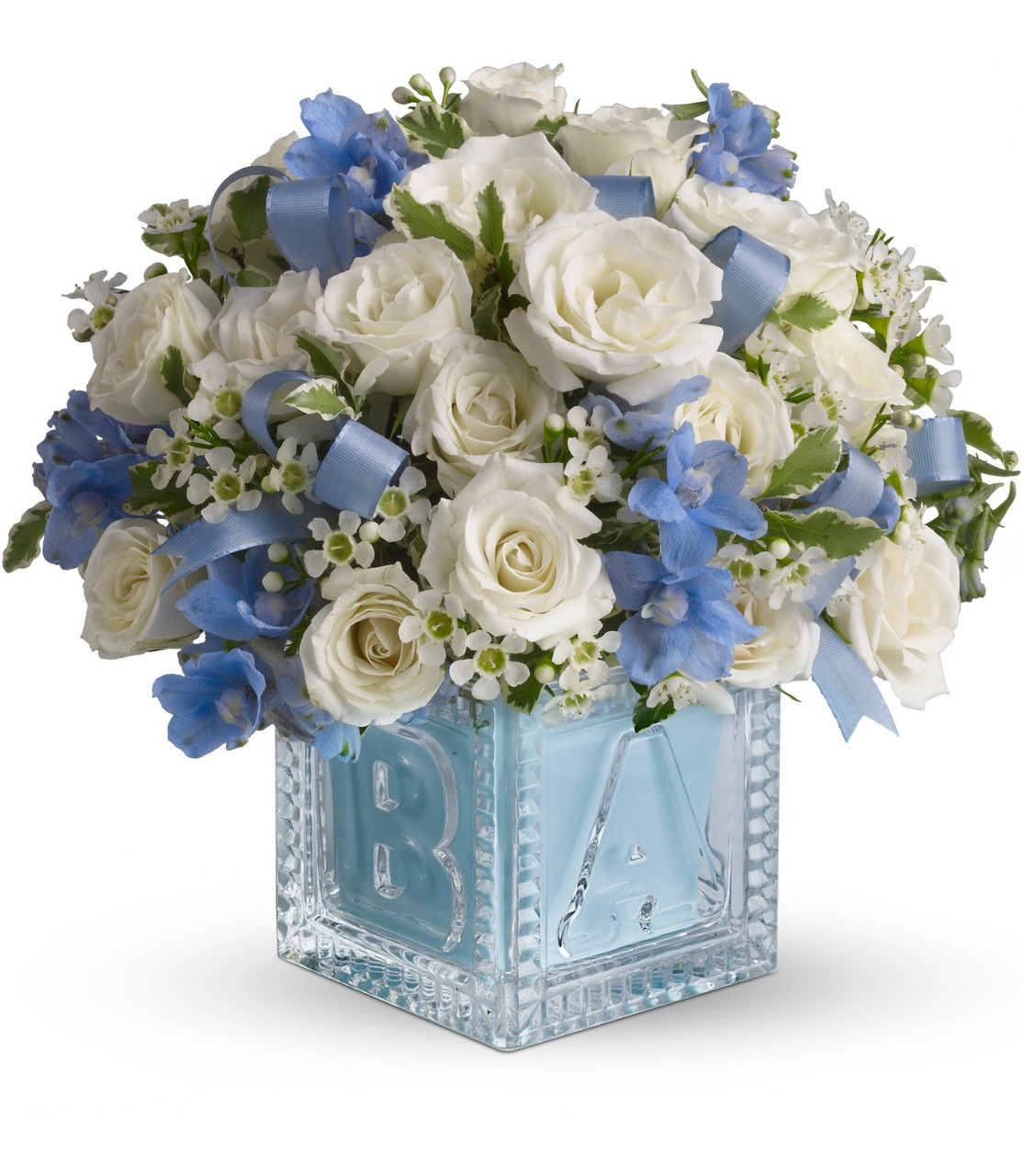 Baby Boy Blooms Floral Arrangement