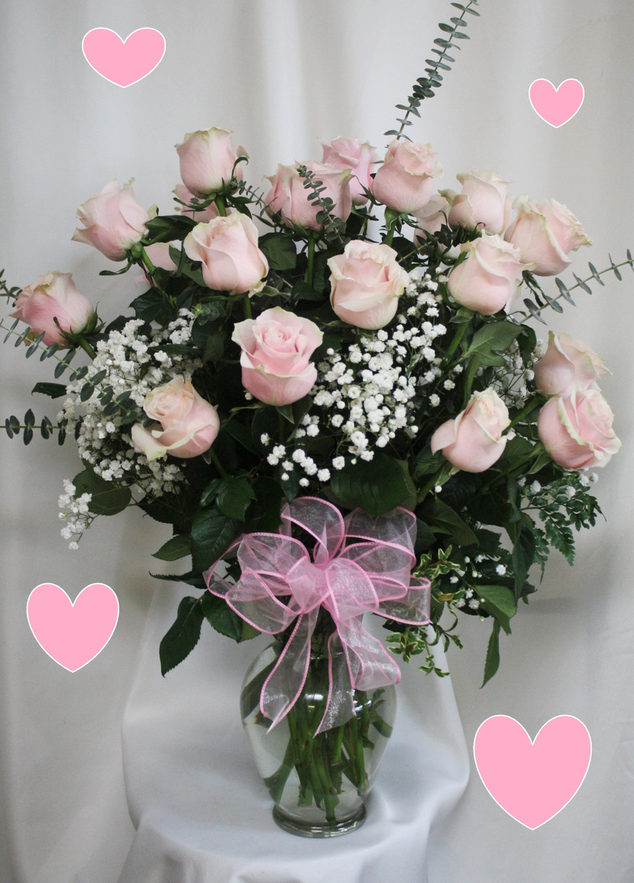 pale pink roses bouquet