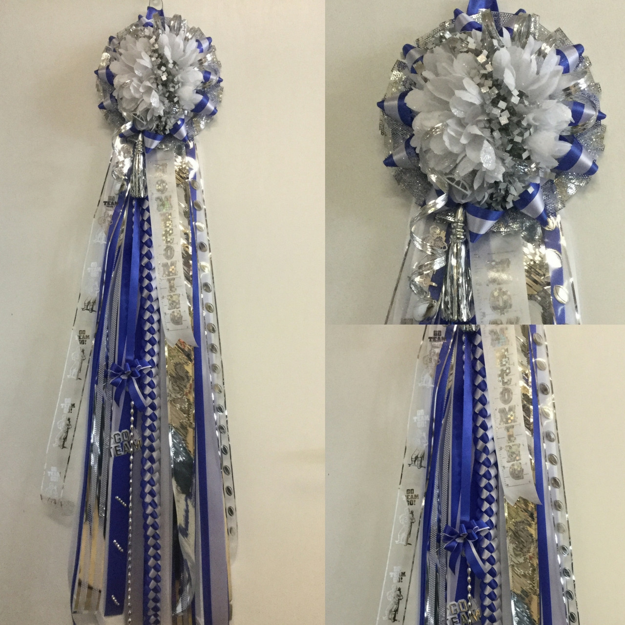 Royal Blue and White Mum Enchanted Florist