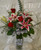 The Wild Zebra Red Roses and Stargazer Lilies Bouquet. Send flowers that will stand out. Zebra print is all the rage and this bouquet includes fragrant stargazers lilies, classic red roses, and wild for you bear grass. Approximately 27"H x 17"W.  For local delivery only.
SKU RM127