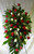 Devoted Love Red Rose Funeral Flowers by Enchanted Florist Pasadena TX. White Rose and Red Rose funeral wreath of flowers delivered the same day in this beautiful standing spray. RM525