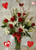 Red Roses and White Lilies Valentines Day Flowers by Enchanted Florist Pasadena TX. Red roses and white lilies in a clear vase with curly willow and red butterfly. Same day Valentine flowers in Houston, Pasadena, Deer Park, Webster and Clear Lake Texas.  RM901