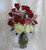 So Chic Plus Dozen Roses & Stargazers from Enchanted Florist Pasadena TX. Our Super Premium option when sending one dozen roses and you want only top of the line. It includes our upgraded Bella vase, white hydrangeas, fragrant stargazer lilies, dozen premium red Ecuadorian roses, eucalyptus, and bear grass for the flowy look for delivery in Friendswood, Webster, Pasadena, and surrounding areas. RM368