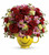 So Happy Smiley Face Mug with Red Roses from Enchanted Florist. This smiley face mug features red roses, pink alstroemeria, miniature red carnations, miniature light yellow carnations and greenery. It comes hand delivered our exclusive Be Happy Mug. SKU RM181