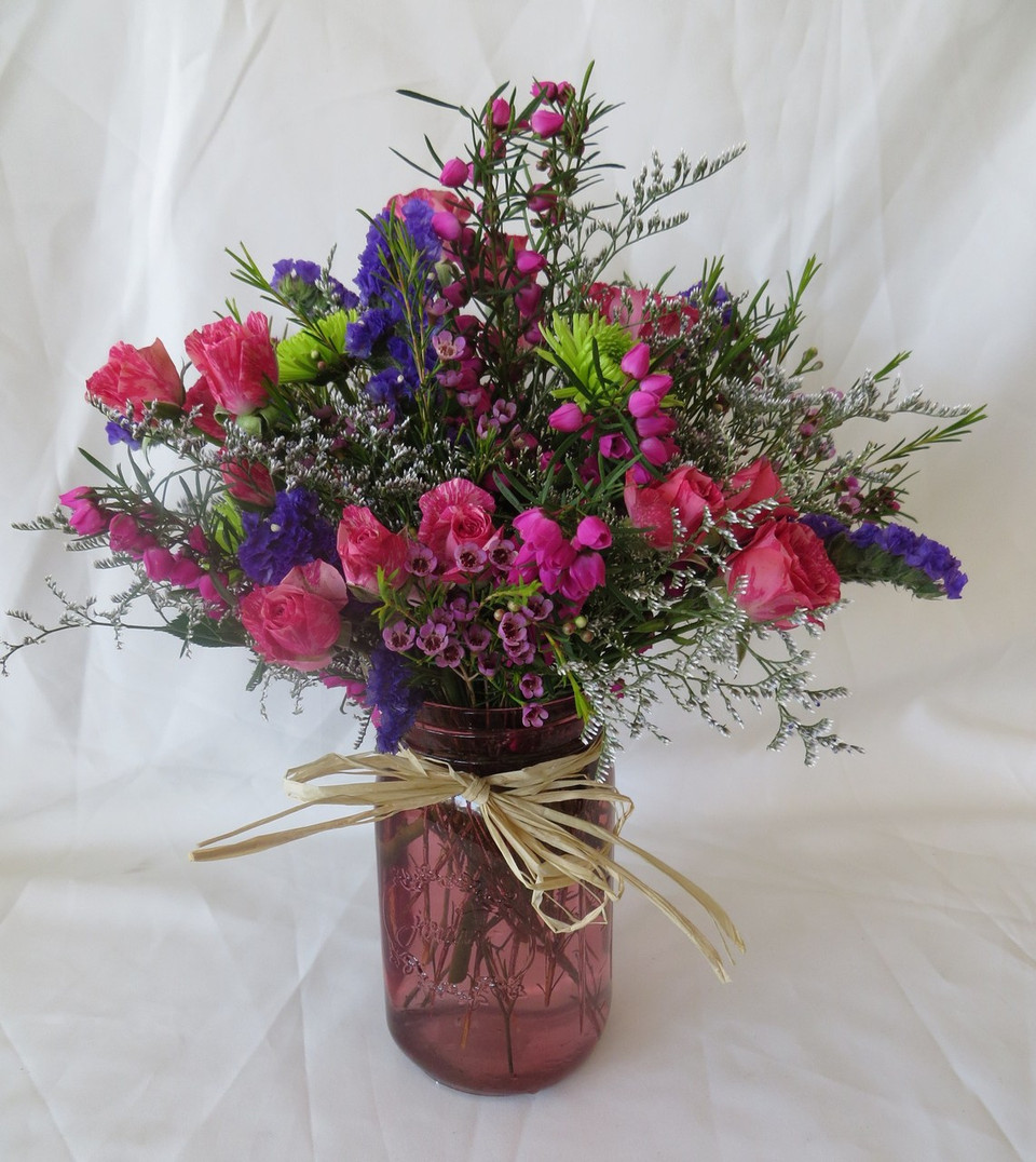 Mason Jar Sunflowers Channelview Flower Delivery