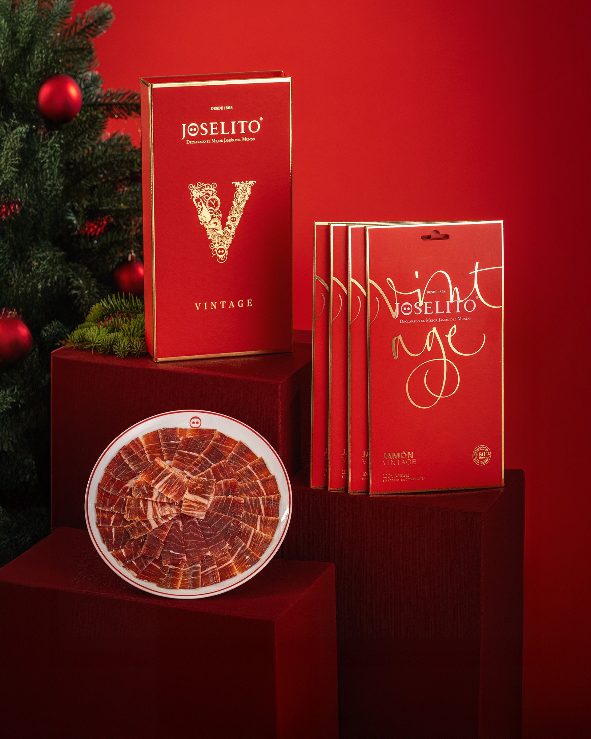 Estuche Jamón Vintage Joselito idea de presentación