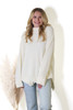 The Abby Long Sleeve Knit Turtle Neck Sweater In Oatmeal