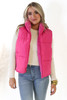 Reversible Puffer Vest in Hot Pink GM