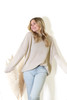 That Perfect Oversized Knit Pullover Sweater In Tan