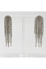 Chain and Shine Fringe Earrings in Silver